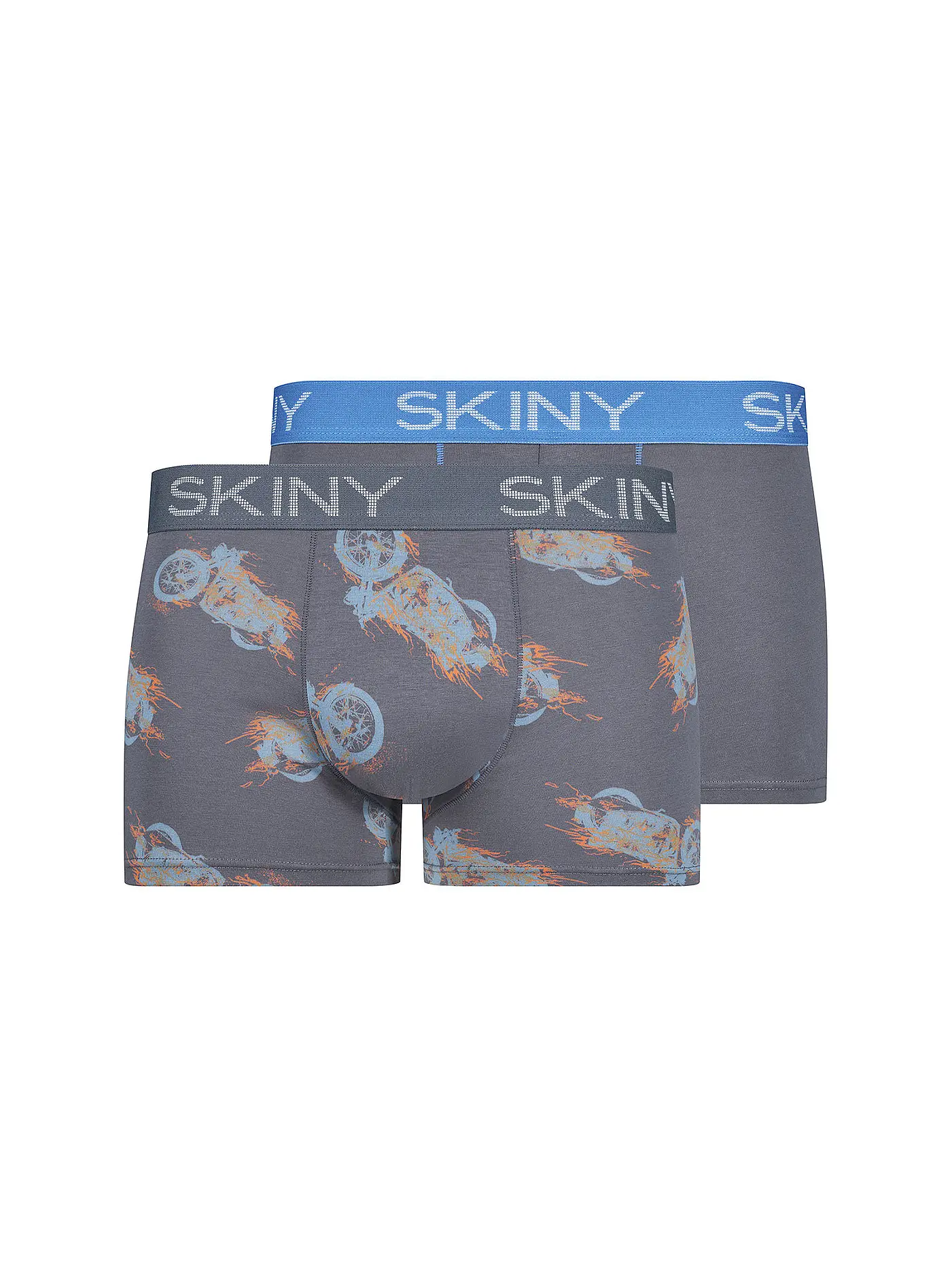 SKINY | Pants 2-er Pkg nightblue ethno selection | grau